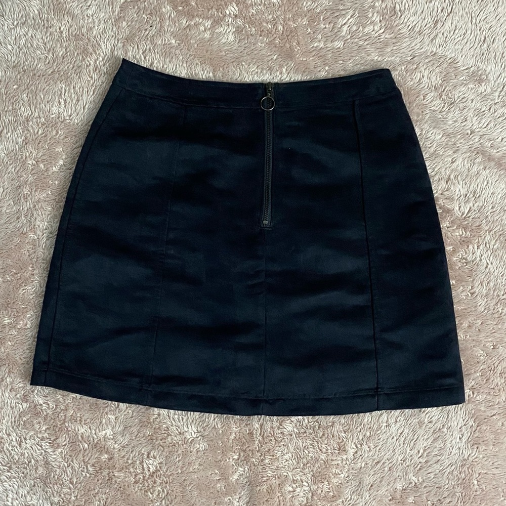 Black Suede Skirt